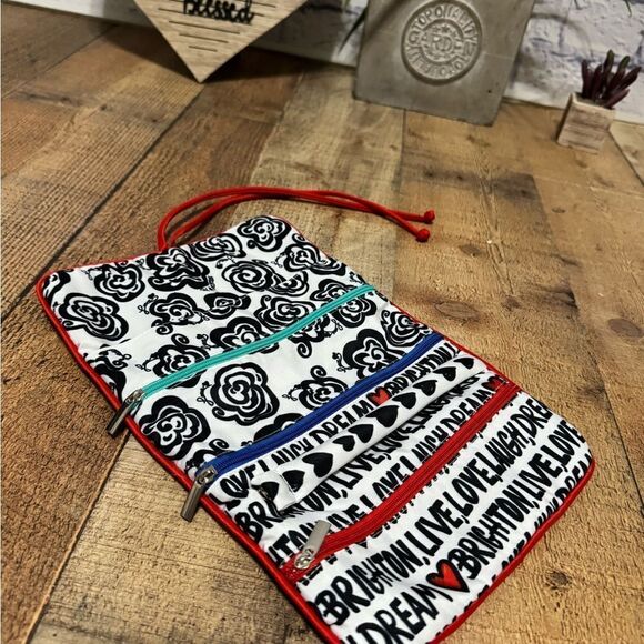 NEW Brighton Jewelry Love Dove Jewelry Roll Travel Pouch Roll Up Bag - Picture 4 of 9